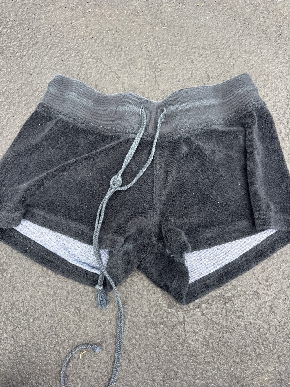 Hard tail Terry Knit Lounge Shorts - Black